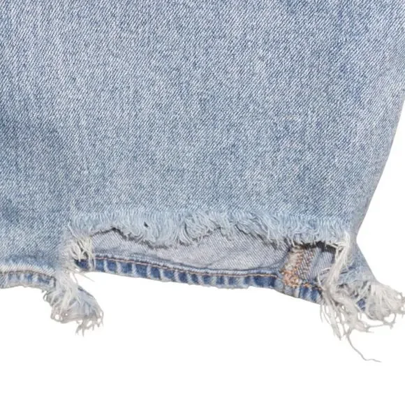 American Eagle Baggy Straight Jeans Women’s 6 Distressed High Rise Denim - Picture 9 of 9